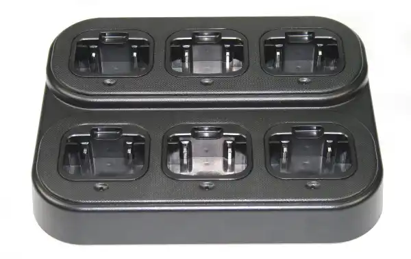 This suggests that the charger offers flexibility in terms of how you prefer to charge the batteries. You can charge the batteries while they are in the walkies or remove the batteries and charge them separately.