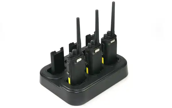 The TYT CHARX6MD390 charger appears to be a multi-charger designed to charge up to 6 units of TYT MD-390 and MDUV390GPS walkies.