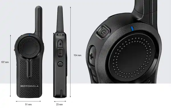 MOTOROLA CLR-446 walkie compact pour UTILISATION GRATUITE PMR-446 taille réduite.