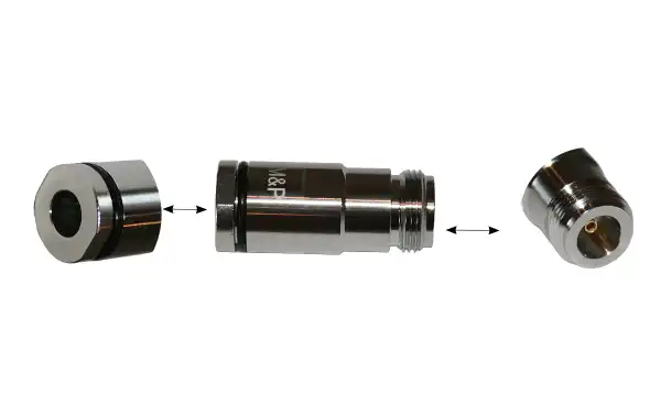 Conector N Hembra aereo para cable 7 mm