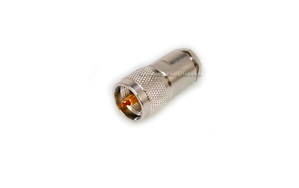 CON02076144 MARCU Conector alta calidad  PL MACHO para solda y  cables diametros 10,3 mm vivo 3 mm
