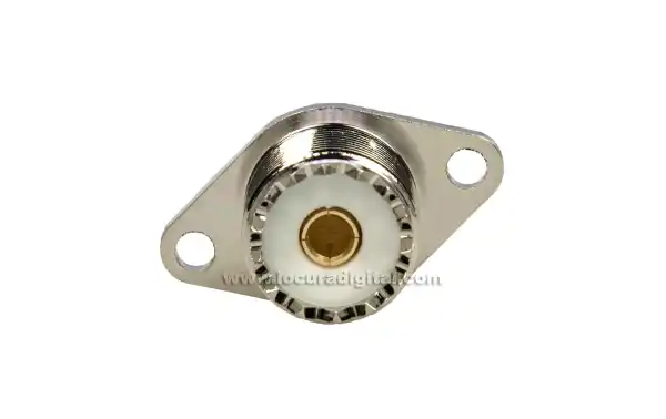 conector CON03120132 PL fêmea para montagem 2 parafusos chassis