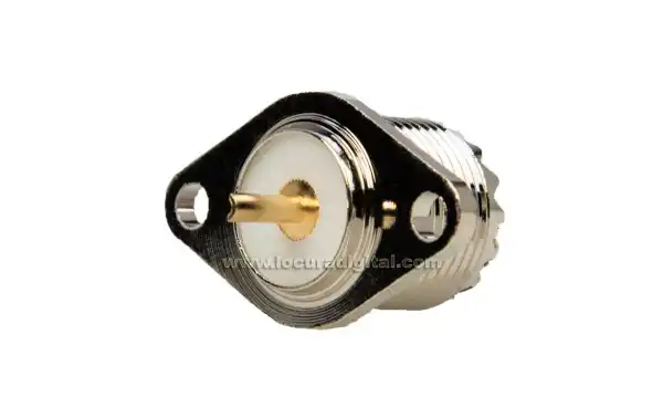 conector CON03120132 PL fêmea para montagem 2 parafusos chassis