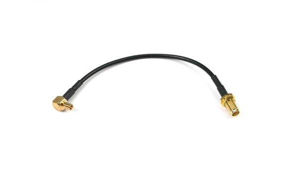 CON0744 Câble flexible adaptateur 15 cm SMA Femelle TS9 Mâle coudé