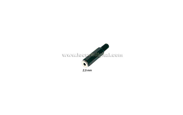 CON218B Conector jack hembra 2,5 mm. estereo