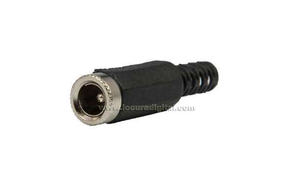 CON3379 Connector Power Jack Female Aereo. 9 mm. x 2.5 mm pin.