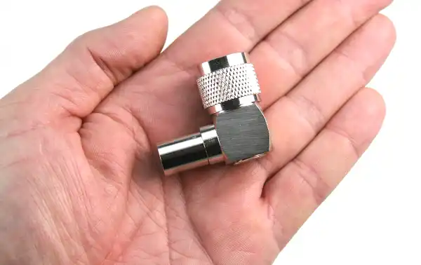 CON3919 N Male 90 Degree Elbow Crimp Connector LMR400 PTFE