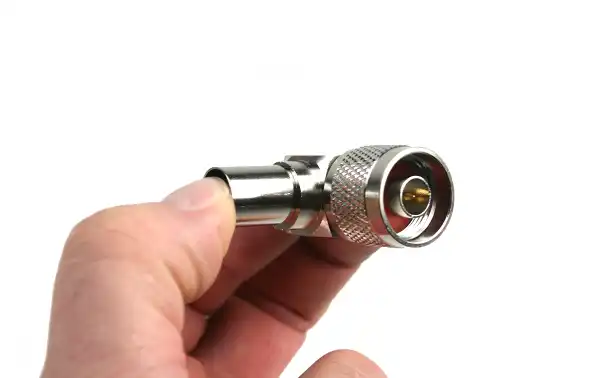 CON3919 N Male 90 Degree Elbow Crimp Connector LMR400 PTFE