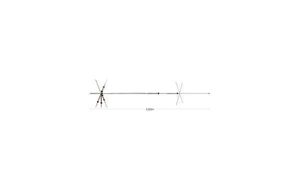 CP5HS DIAMOND Antena HF de base vertical 5 bandas