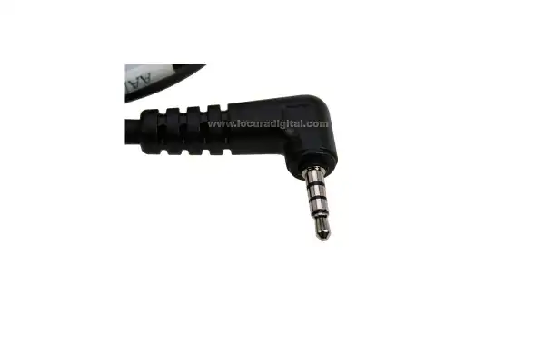 Yaesu original CT-106 Cable de programación para VX-160/ 180/ 210/ 400/ 410/ 420/ 450 