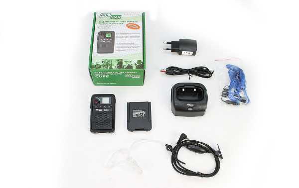 POLMAR CUBE Walkie Talkies PMR-446 free use 8 + 8 channels