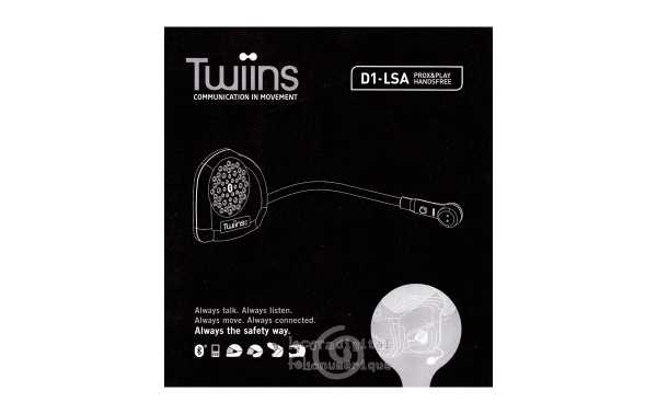 TWIINS D1-LSA Bluetooth Handsfree for open helmets