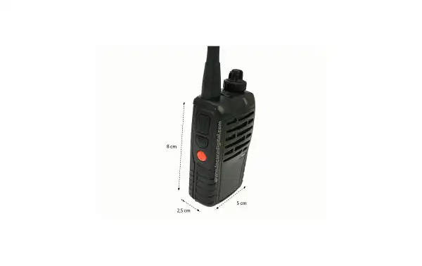 Polmar Shadow Walkie de uso libre PMR 446 + Cargador + Bateria de Litio. Canales dispoibles 8 + 8. Incluye pinganillo