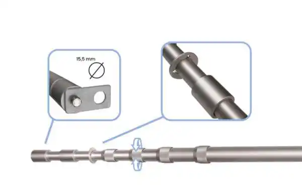 DIAMOND DAP-450 Mástil telescópico de aluminio longitud 4,5 extendido