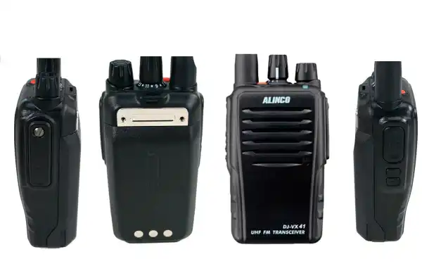 DJ-VX-41-E ALINCO Walkie Profissional UHF 400-470 Mhz UHF Aparelho de rádio analógico de fácil manuseio e amplo equipamento.