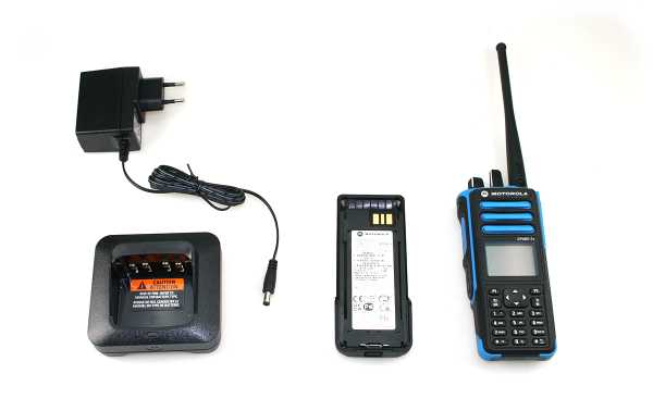 The DP4801 Ex is a two-way radio (walkie-talkie) designed for use in industrial environments and harsh conditions, including potentially explosive areas.