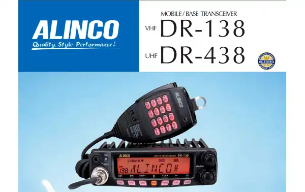 ALINCO DR-138H Equipo movil Amateur VHF- 144-146 Mhz. 60 watios