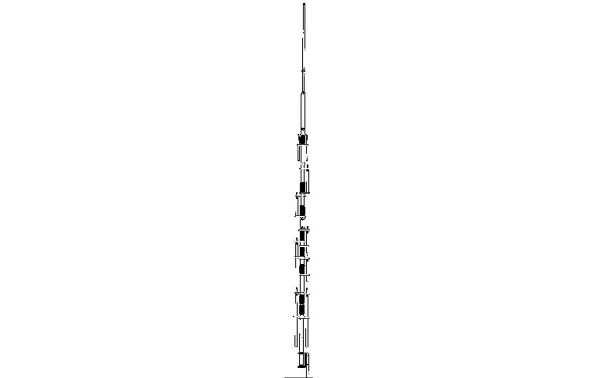 HY-GAIN DX-88 8-band vertical antenna HF (80/40/30/20/17/15/12/10) mt