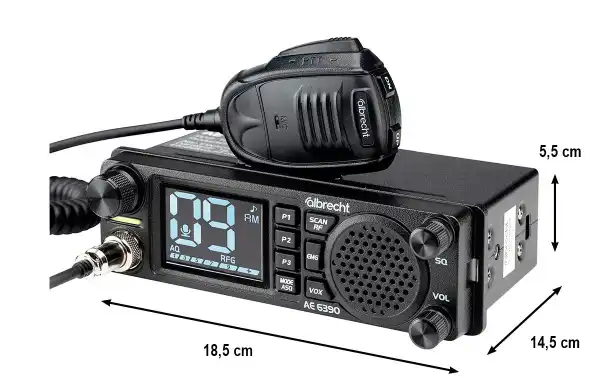 ALBRECHT AE 6390 medidas 18,5 x 14,5 x 5,5 cm