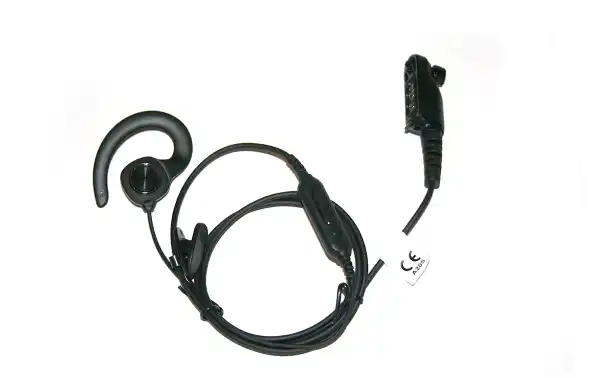 Protetor auricular para microfone HYTERA EHN35R-P com função PTT para AP515, AP585, BP515
