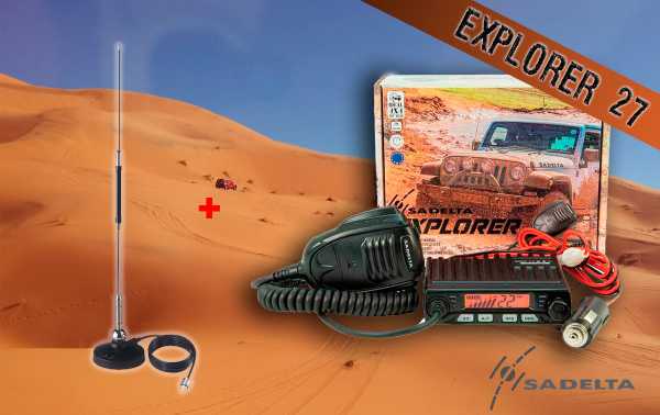 KIT EXPLORER-27 DUNAS Station MiniMag-27 CB Canaux 27 MHz 40 AM / FM