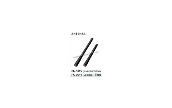 FA-S59V Antena para walkie IC-M73 longitud 150 mm.