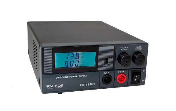 FALKOS FC-SS30D: Fonte de alimentação comutada 220volt AC / 13,8DC (ajustável 9-15 v), 30 Amp.