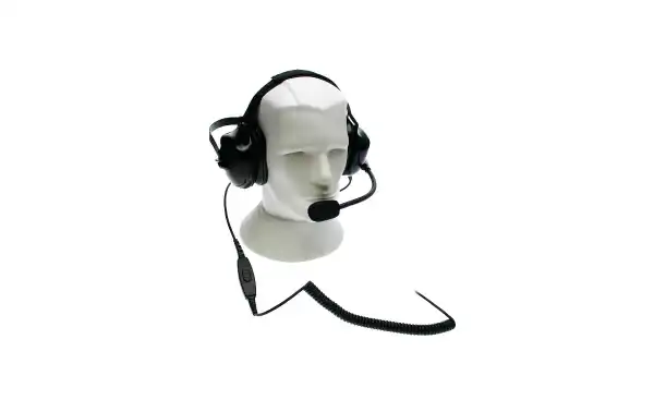 NAUZER HEL880S Micro-Auriculares tipo casco profesional para walkies ALAN, MIDLAND Y COBRA