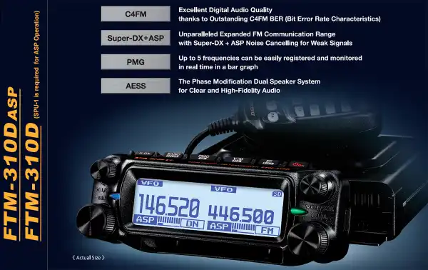 Station mobile numérique bibande YAESU FTM-310-DE 144/430 MHz