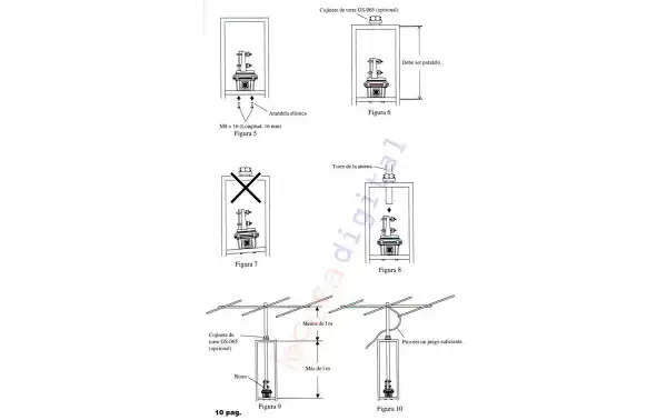 YAESU G 450 CDC Rotor Azimutal tipo torreta par de fuerza 600kg/cm