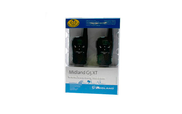 MIDLAND G5XT  PACK  X 2 WALKIIES 2 CARGADORES  Walkies de uso libre EL NACIMIENTO DE UNA NUEVA GAMA pmr446 