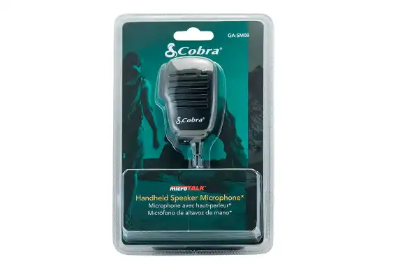 COBRA GA-SM08 micro haut-parleur avec système PTT pour Walkies Cobra