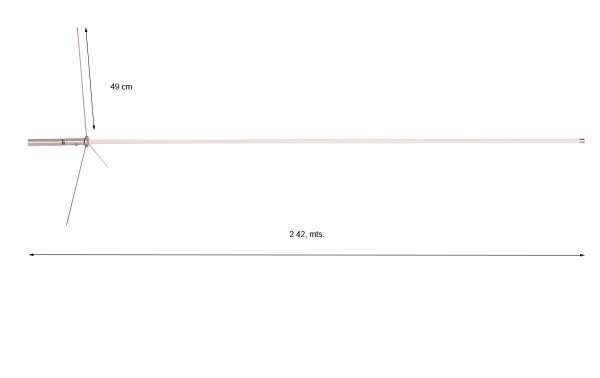 COMET GP-95N Antena base Triband VHF 144 / UHF 430/1260 Mhz