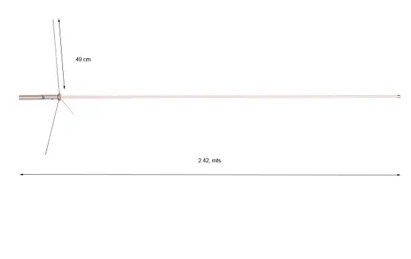 Antenne de base COMET GP-95N Triband VHF 144 / UHF 430/1260 Mhz