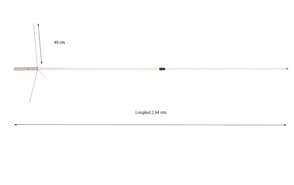 Comet GP-98N Tri-band base antenna VHF144-UHF430 / 1200 Mhz