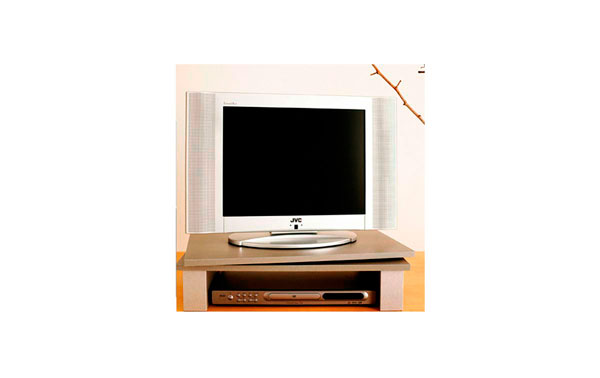 GV1SILVER Soporte pantalla TV + VIDEO giratorio 60 cms x 38 cms. Color PLATA