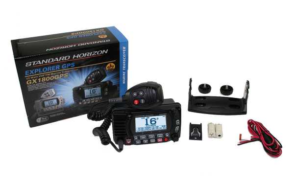 STANDARD HORIZON GX-1800-GPS-NOIR. Station GPS Nautica. La couleur noire