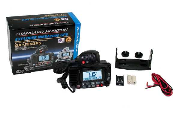 HORIZON STANDARD GX-1850-GPS-NMEA. Station GPS Nautica. La couleur noire