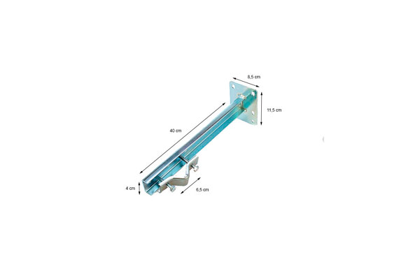 HARD-350U MIRMIDON Claw 40 cm format (U) fastening with 4 tacos.