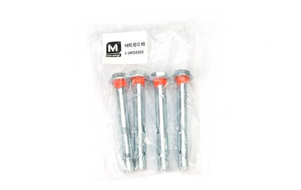 MIRMIDON HARD-8010M8 Kit 4 metal plugs M8 diameter 10 mm