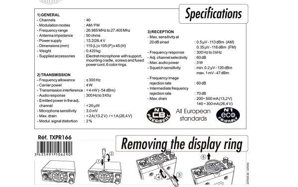 Emisora CB 12/24  40c AM/FM
