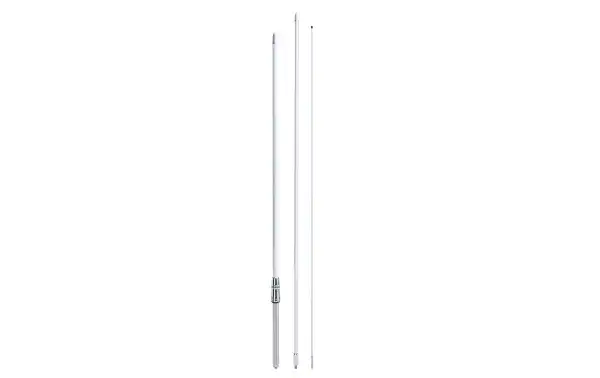HIMALAYA WB PRESIDENT Fiberglass antenna 1/2 Wave without radials CB-HF covers the frequencies of 22-30 Mhz, antenna length 5.27 meters, gain 8 dBi.