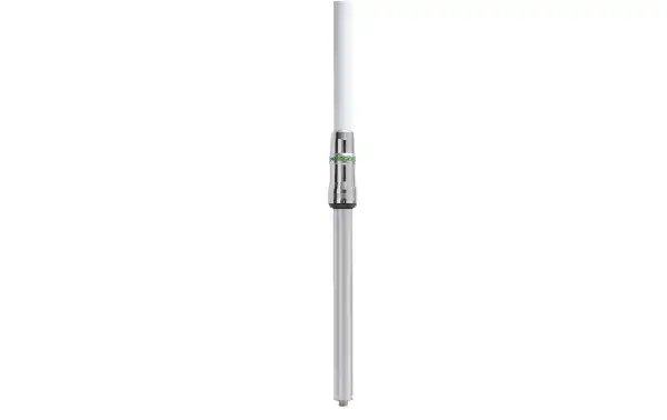 HIMALAYA WB PRESIDENT Fiberglass antenna 1/2 Wave without radials CB-HF covers the frequencies of 22-30 Mhz, antenna length 5.27 meters, gain 8 dBi.