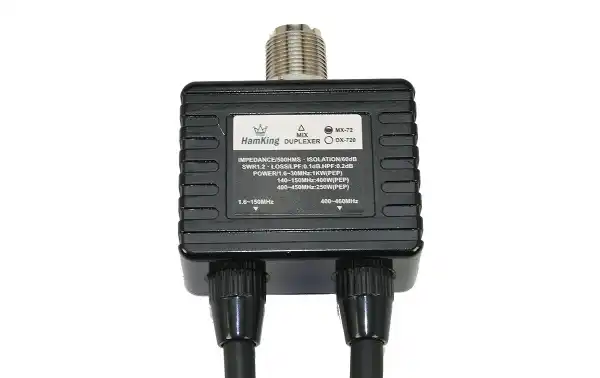 HAMKING HKMX72 Duplexer with hoses HF / VHF / UHF1 PL Female x 2 PL Male, frequencies 1,6-30-140-150-400-460 Mhz