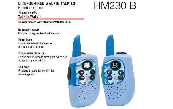 COBRA HM-230-BLUE walkies para fiestas