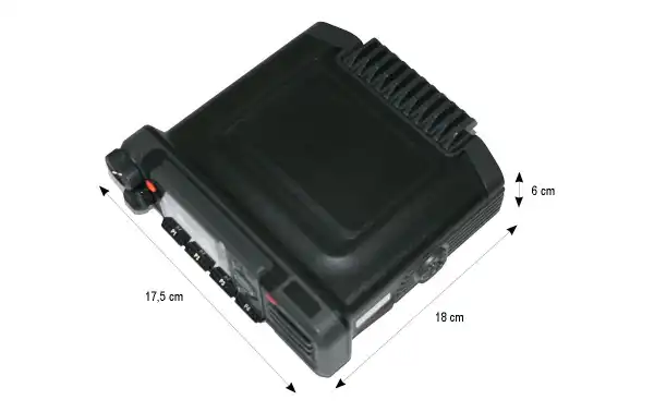 Émetteur UHF MHz, DMR + analogique. GPS, Bluetooth.