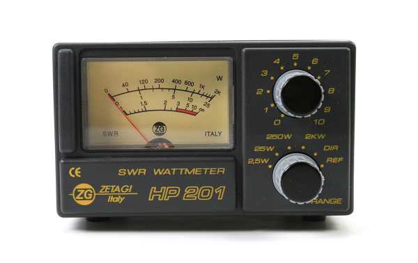 ZETAGI HP-201 Compteur SWR / Wattmètre 2000 w. 26 à 30Mhz 3 à 200Mhz