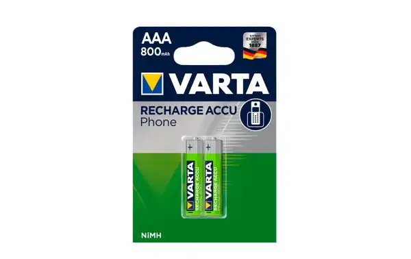 HR03AAA800R2 Pilas recargables 800 mAh Blister 2 unidades.