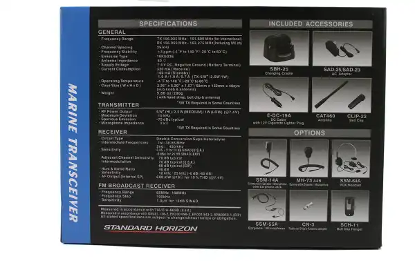 náutico / walkie / standard-horizon / standard-horizon-hx-210e-walkie-vhf-banda-marina-ipx7-submersível