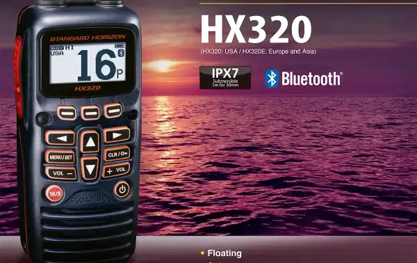 Model is very interesting, it has the bluetooth function and is compatible with the SSM-BT10 micro-headphone bluetooth accessory. It is floating, turns on automatically if it falls into the water, automatically turns on the emergency light and can manage 